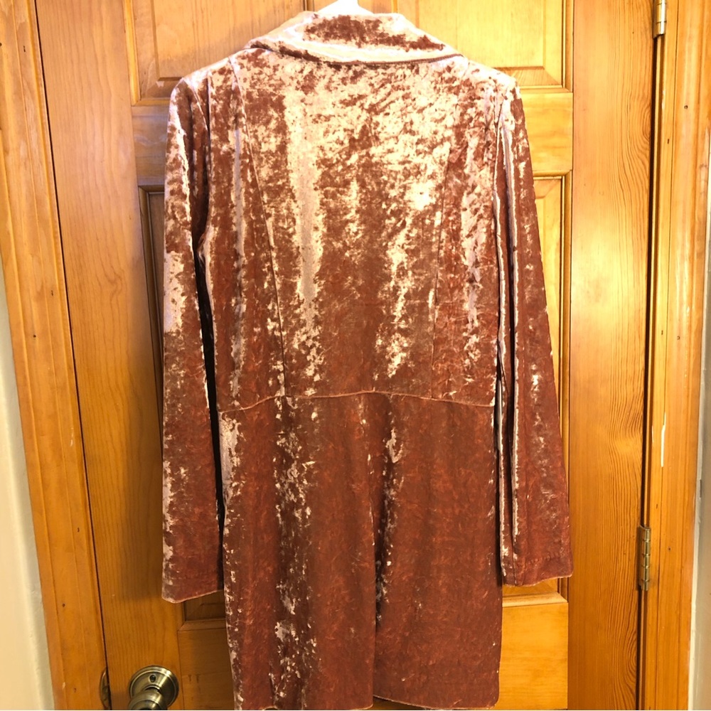 Ali & Jay hello Romeo Velvet Coat Dress Sz M - Picture 7 of 9